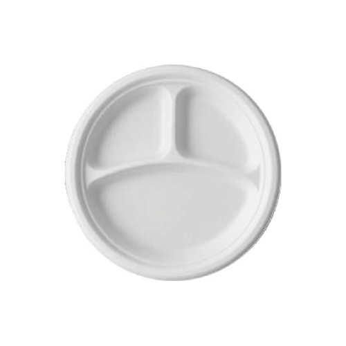 10 Inch 3 Compartment Round Plate